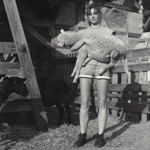 Peggy Ebert bei der Arbeit auf dem Bauernhof "Pinke-Panke"