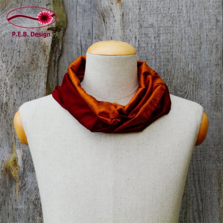 Silk Loop Wine Red-Copper - Click Image to Close