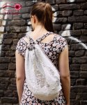 Rucksack Wende-Pailletten Weiss-Silber