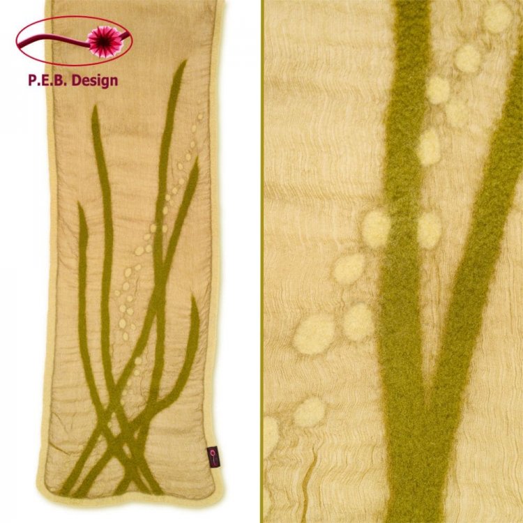 Silk Scarf “Seagrass” - Click Image to Close