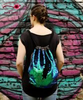 Backpack Reversible Sequins Blue-Green