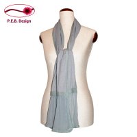 Silk Scarf Flounce Icemint