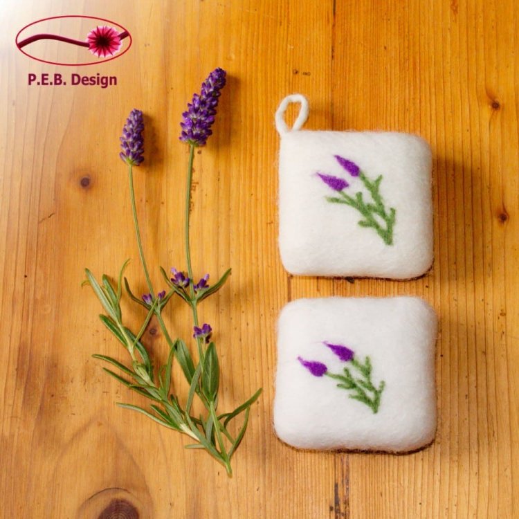 Felted Soap Lavender - Click Image to Close