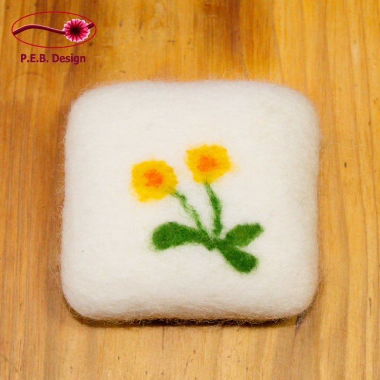 Felted Soap Marigold - Click Image to Close