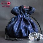Pompadour Bag Flower Relief Midnight Blue