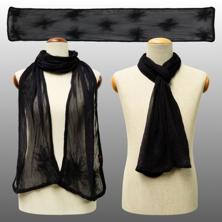 Silk Scarf “Yin” - Click Image to Close