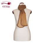 Wool Scarf Flounce Cappuccino